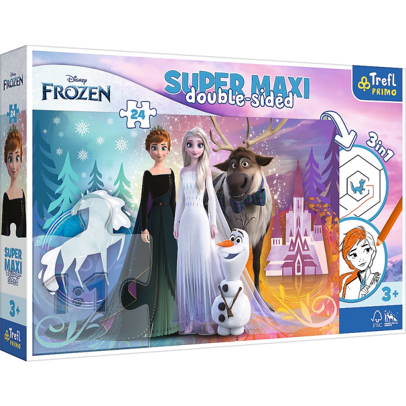 frozen regatul de gheata dublat in romana trilulilu tot filmul Puzzle Trefl Primo 24 Super Maxi Disney Frozen 2 Regatul Inghetat
