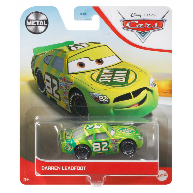 Masinuta metalica Cars3 - Personajul Darren Leadfoot