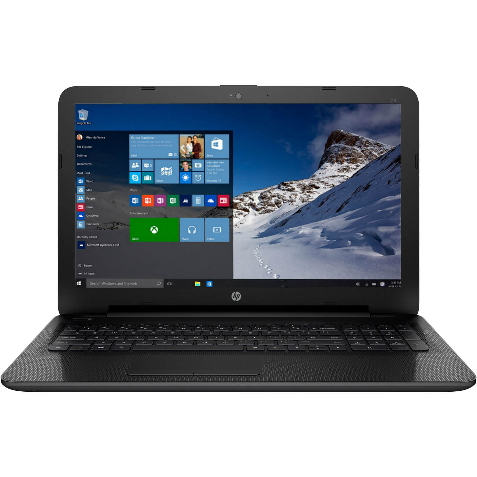 Laptop HP 250G4, Intel Core i3-5005U, 4GB DDR3, HDD 1TB, AMD Radeon R5 M330 2GB, Windows 10