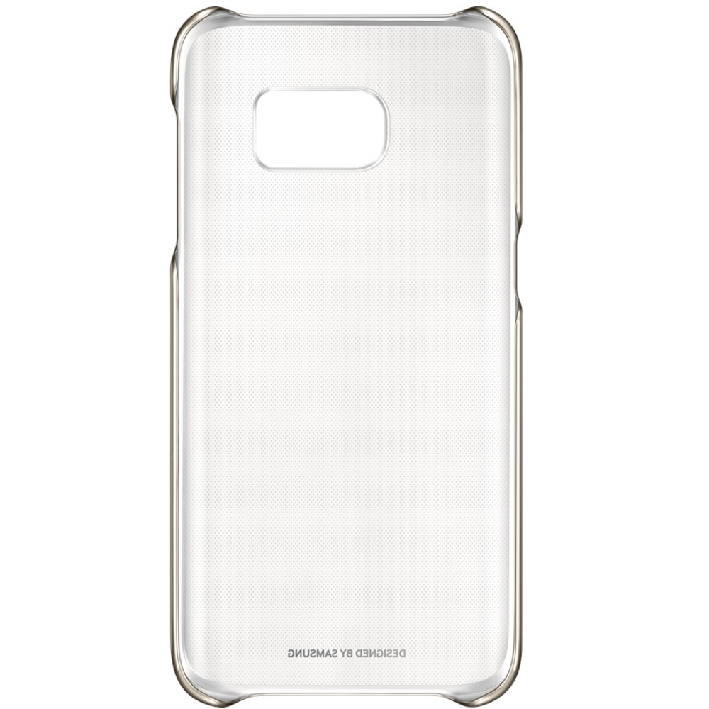 Capac de protectie Clear Cover Samsung pentru Galaxy S7, Auriu