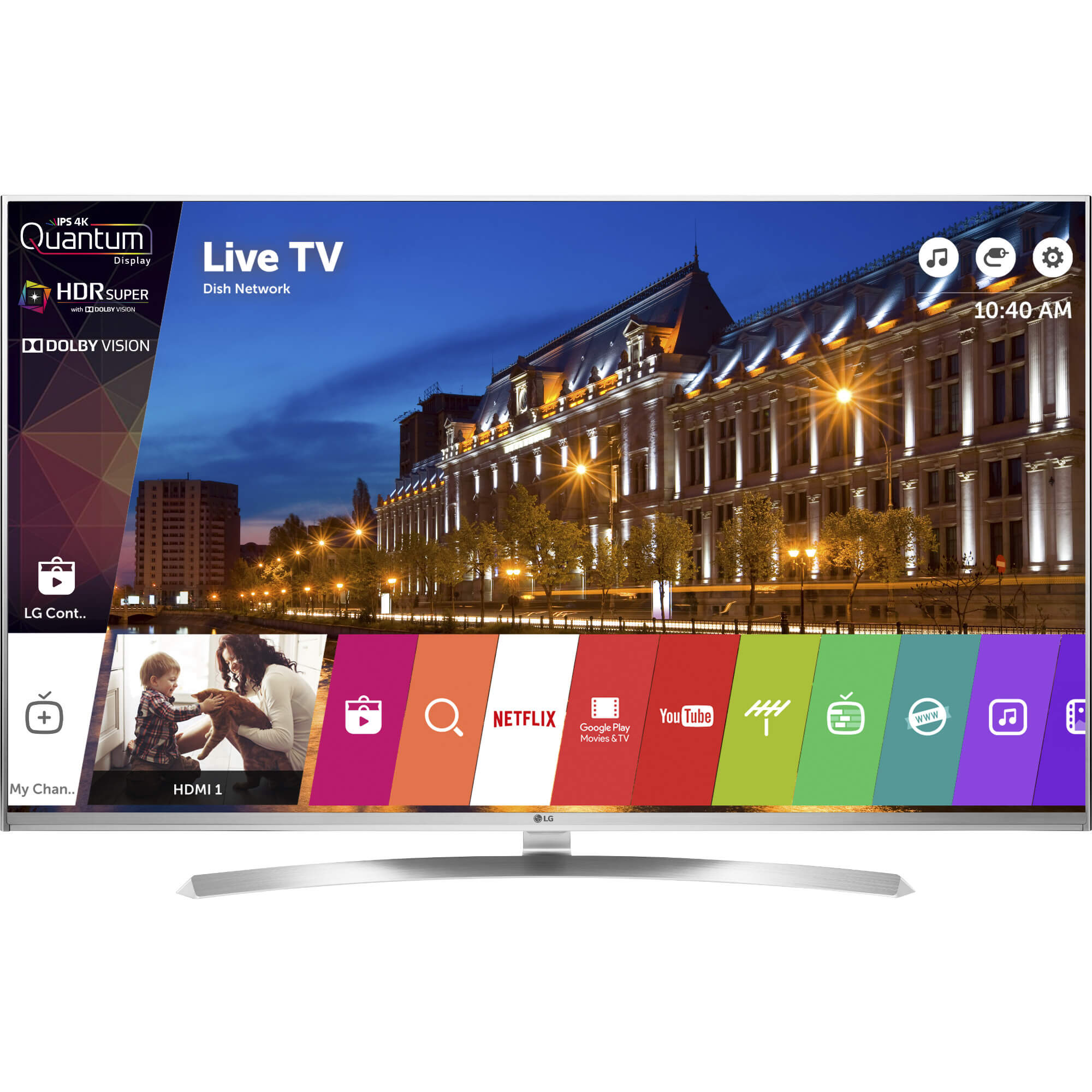 Televizor Smart LED 3D, LG 65UH8507, 165 cm, Ultra HD 4K