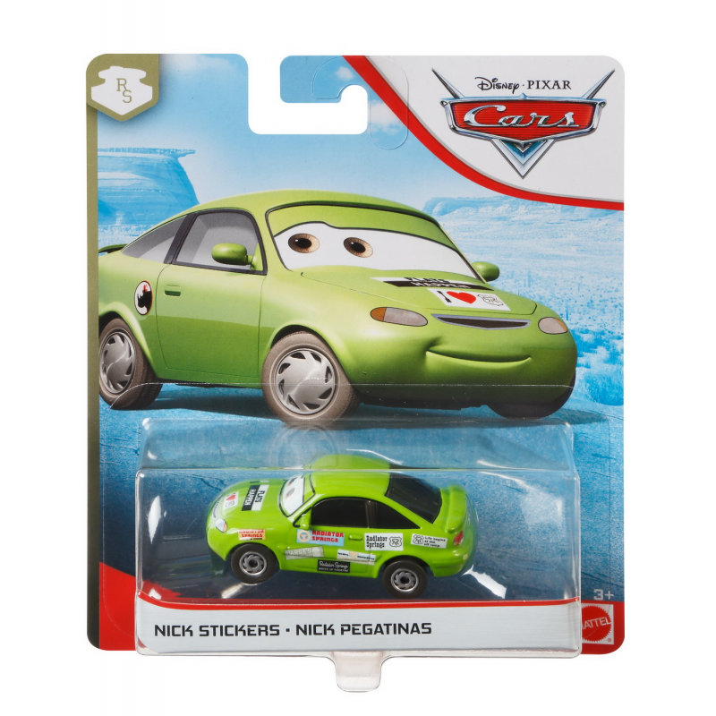 Masinuta metalica Cars3 - Personajul Nick Stickers