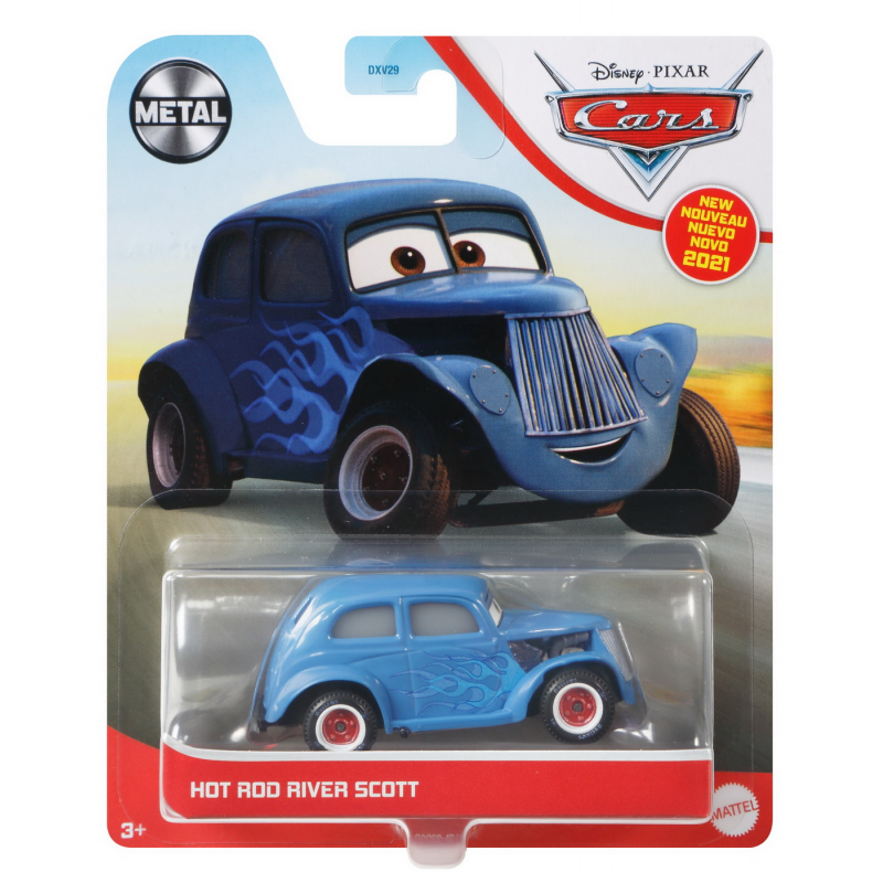 Masinuta metalica Cars3 - Personajul Hot Rod River Scott