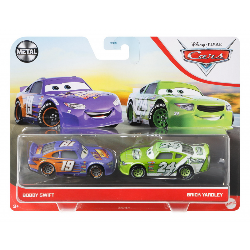 Set 2 masinute metalice Cars3 - Bobby Swift si Brick Yardley