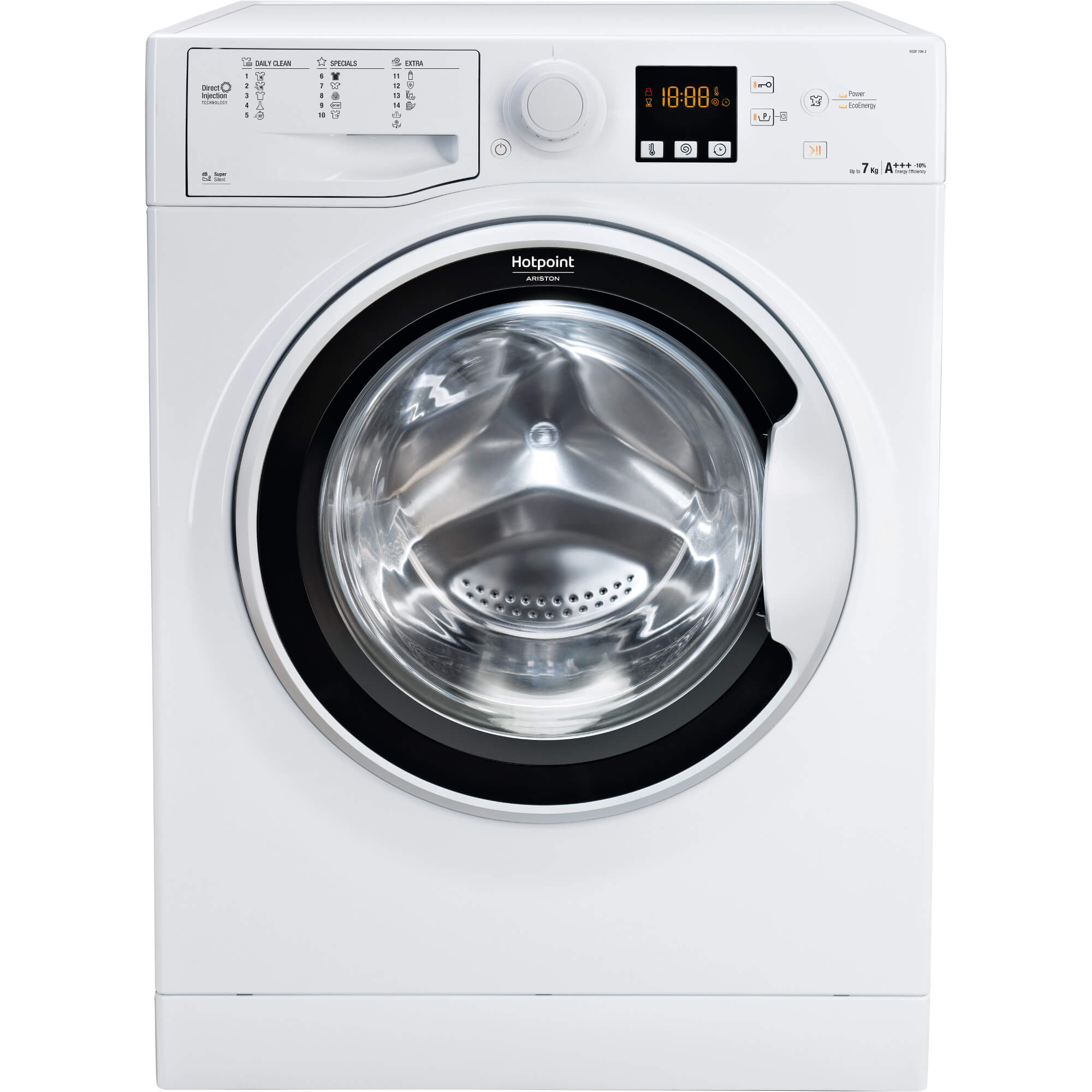 Masina de spalat rufe Hotpoint RSSF 704 J EU, 1000 RPM, 7 kg, Clasa A+++