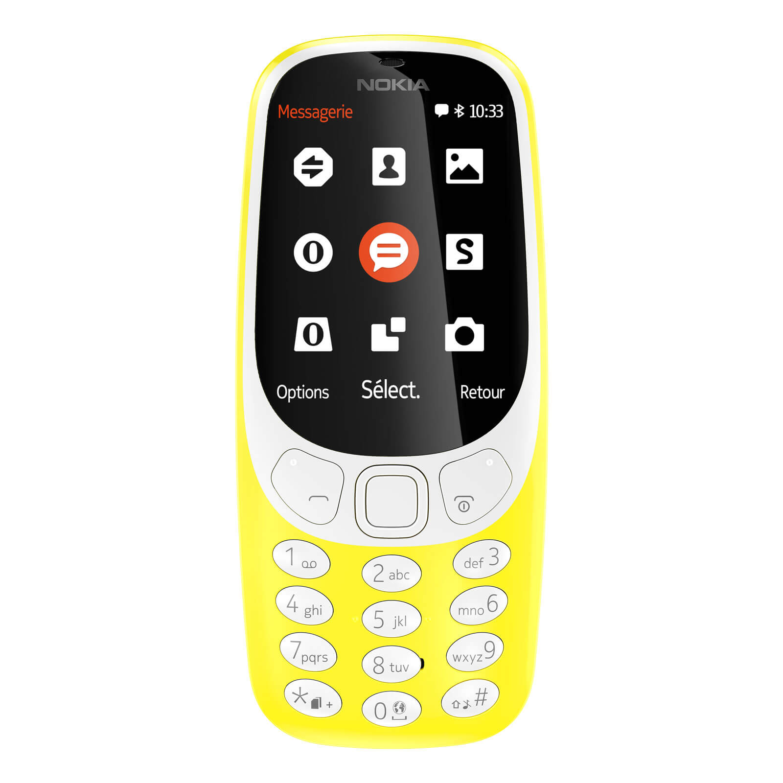 Telefon mobil Nokia 3310 2017, Dual SIM, Galben