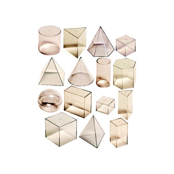 Set didactic corpuri geometrice Miniland 15 piese