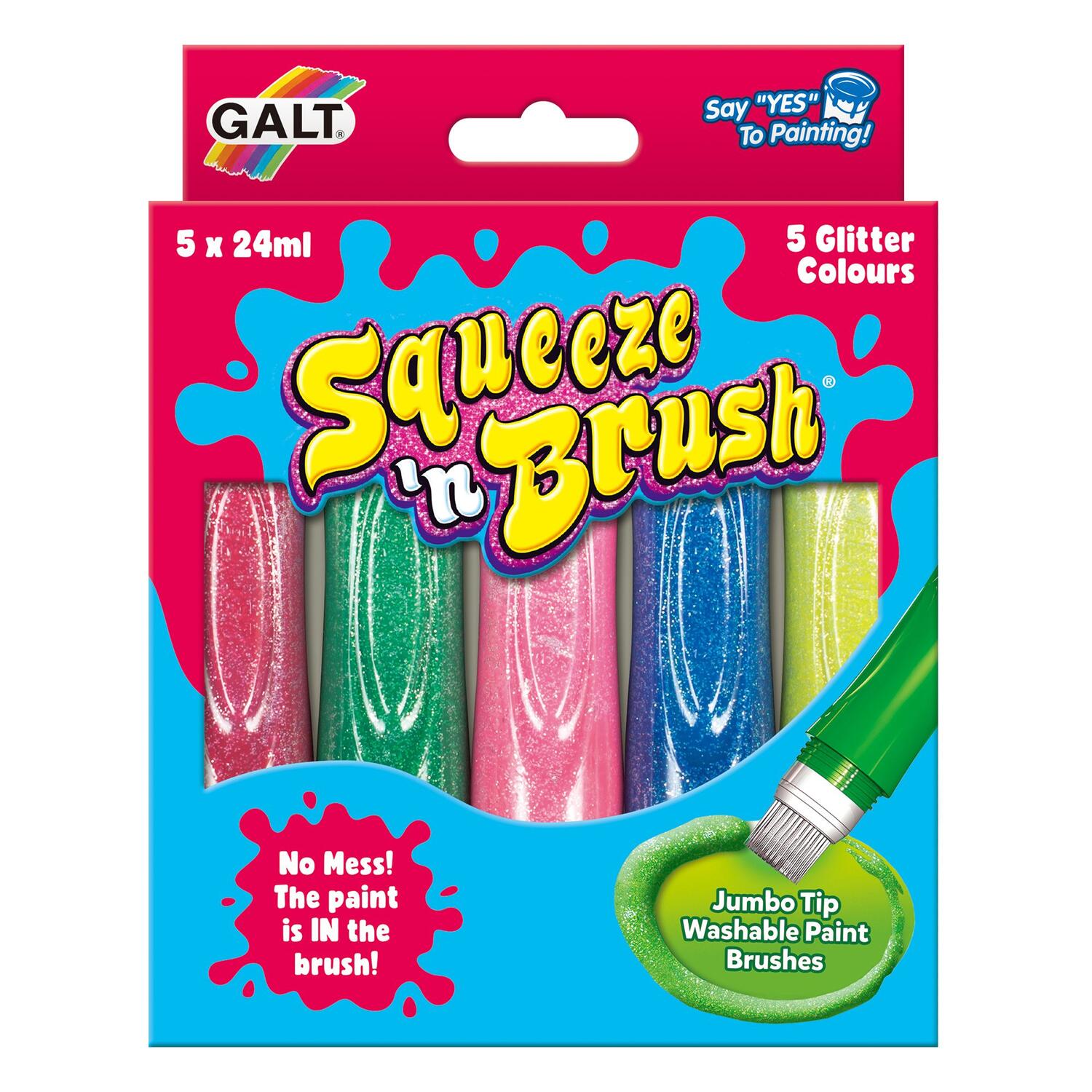 Squeeze\'n Brush - 5 culori cu sclipici