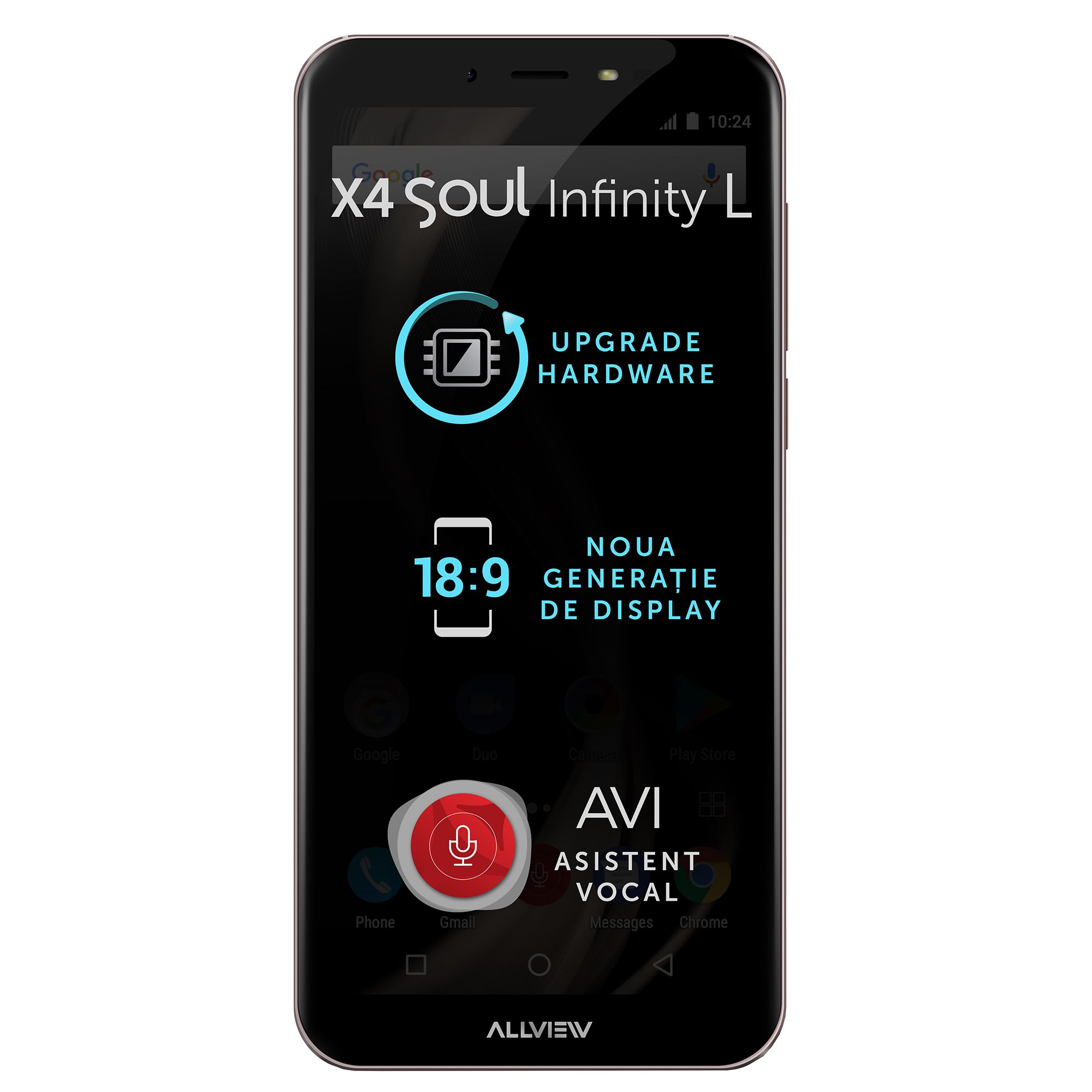 Telefon mobil Allview X4 Soul Infinity L, 16GB, Dual SIM, Auriu