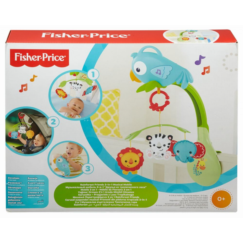 Suport pentru patut si carucior prietenii din padure Fisher Price