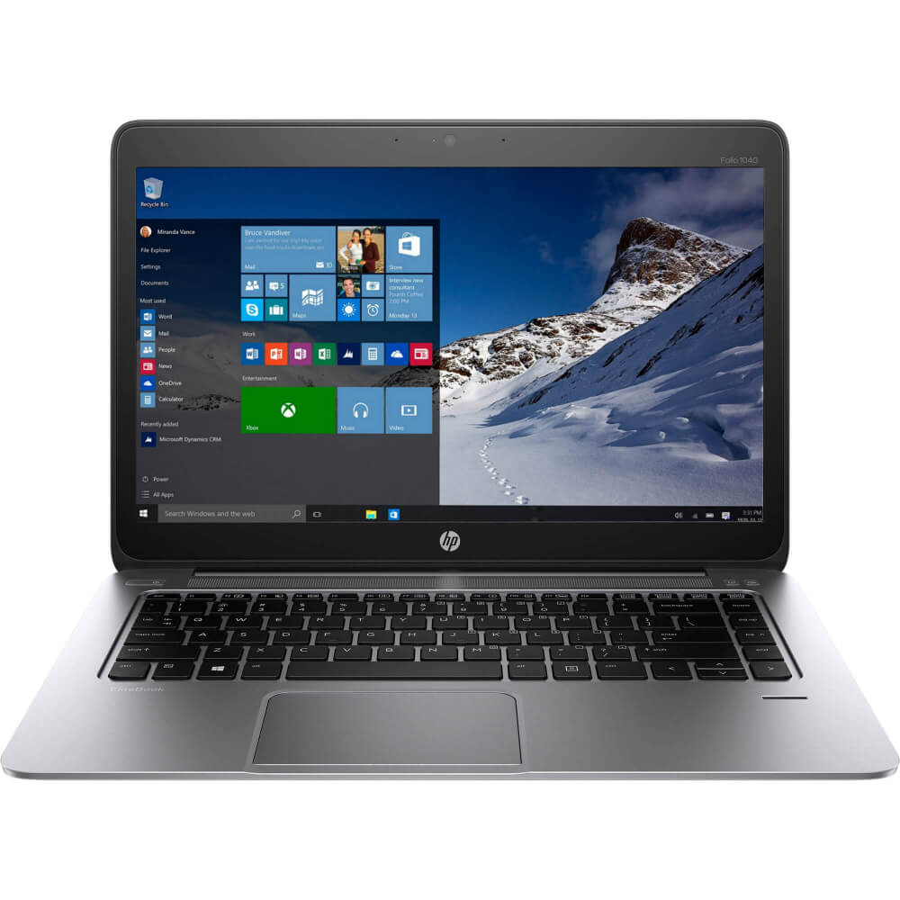 Laptop HP EliteBook Folio 1040 G3, Intel Core i7-6500U, 8GB DDR4, SSD 512GB, Intel HD Graphics, Windows 10 Pro