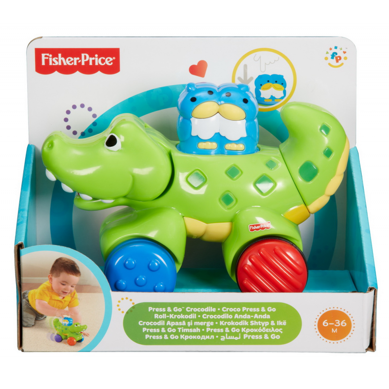 Fisher Price jucarie bebe crocodil press and go