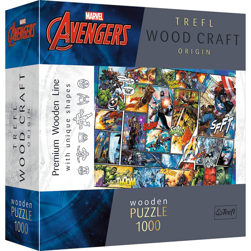 Puzzle Trefl din lemn 1000 piese Marvel