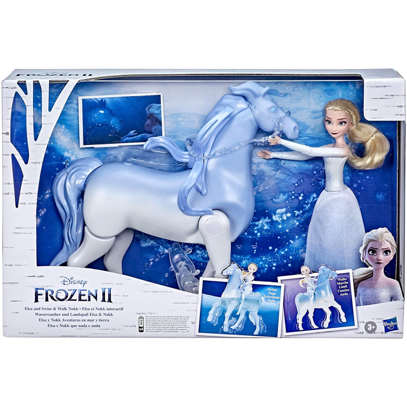 Set Frozen 2 cu papusa Elsa si Nokk spiritul mitic
