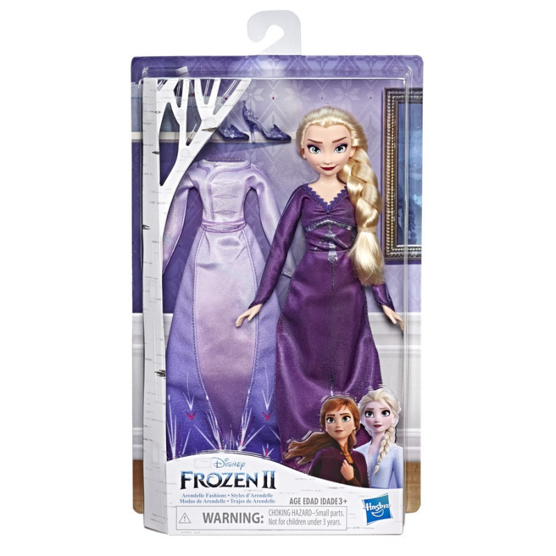 Papusa Frozen 2 Arendelle Elsa cu rochita de schimb