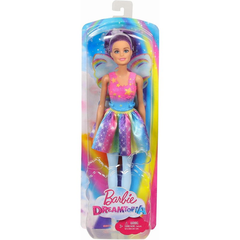 Papusa Barbie printesa zana cu parul mov