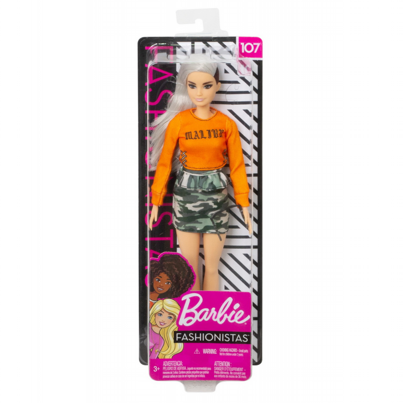 Papusa Barbie Fashionistas blonda cu ochelari de soare