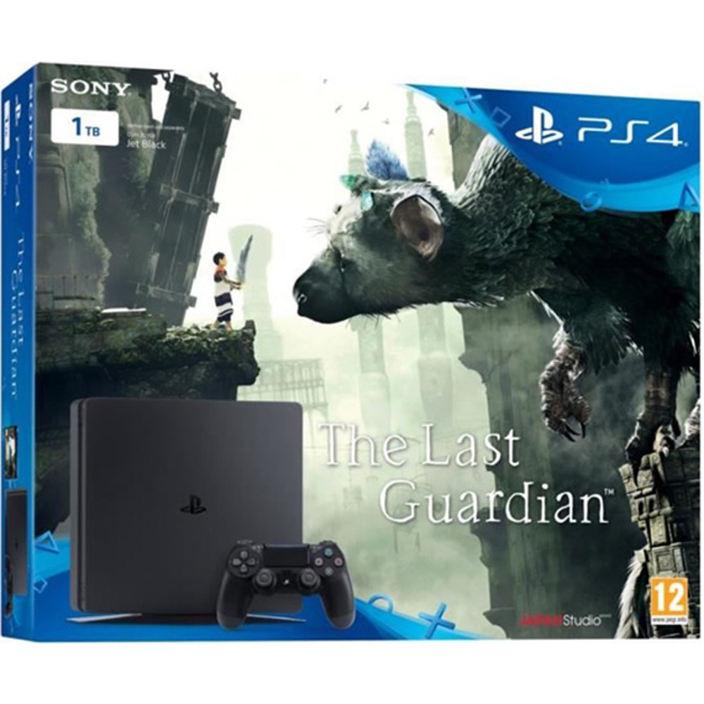 Consola Sony PS4 Slim (PlayStation 4),&nbsp;1TB, Negru + The Last Guardian