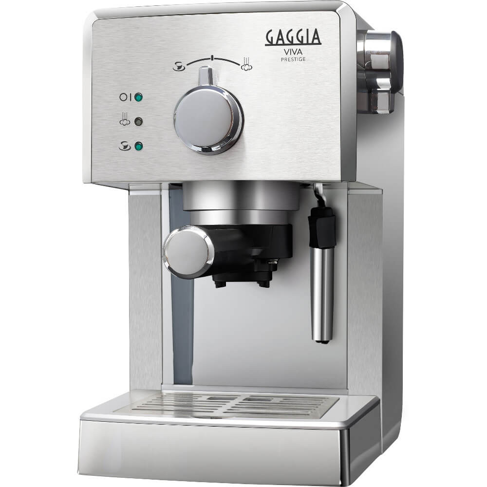 Espressor manual Gaggia Viva Prestige, 950 W, 1 L, 15 bar, Argintiu