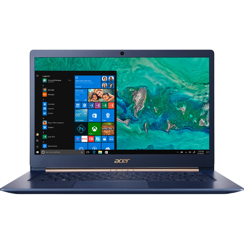 Laptop Acer Swift SF514-52T-80QB, Intel Core i7-8550U, 8GB DDR3, SSD 256GB, Intel UHD Graphics, Windows 10 Home