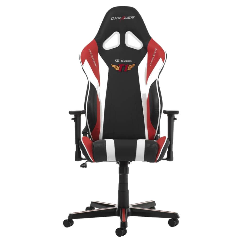 Scaun gaming DXRacer Racing SK Telecom T1, Negru/Rosu