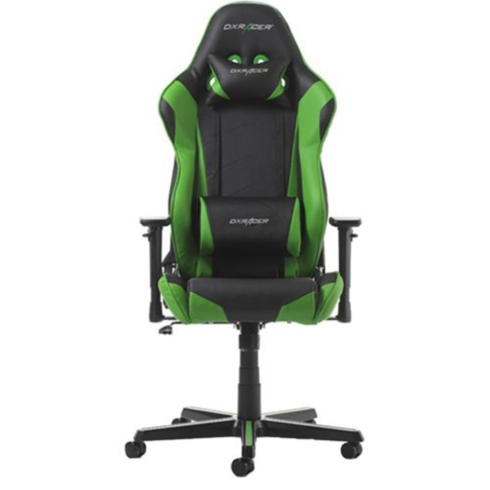 Scaun gaming DXRacer Racing R0-NE, Negru/Verde