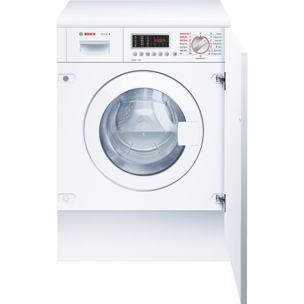 Masina de spalat rufe cu uscator incorporabila Bosch WKD28541EU, 1400 RPM, Spalare 7 kg, Uscare 4 kg, Clasa B