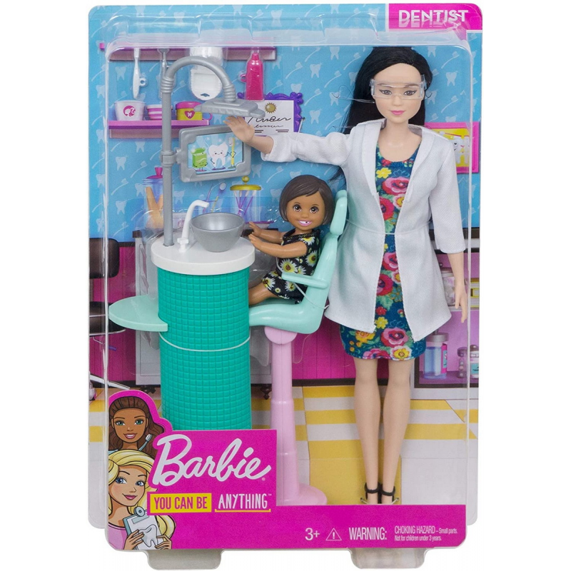 Barbie cariere set mobilier cu papusa doctor stomatolog