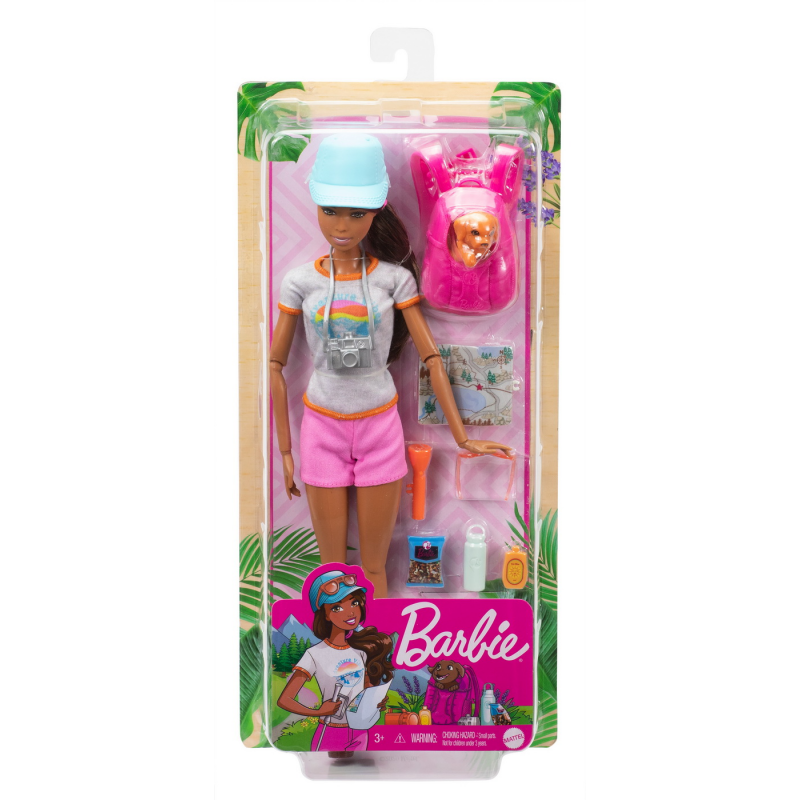 Barbie set de joaca in drumetie papusa cu accesorii