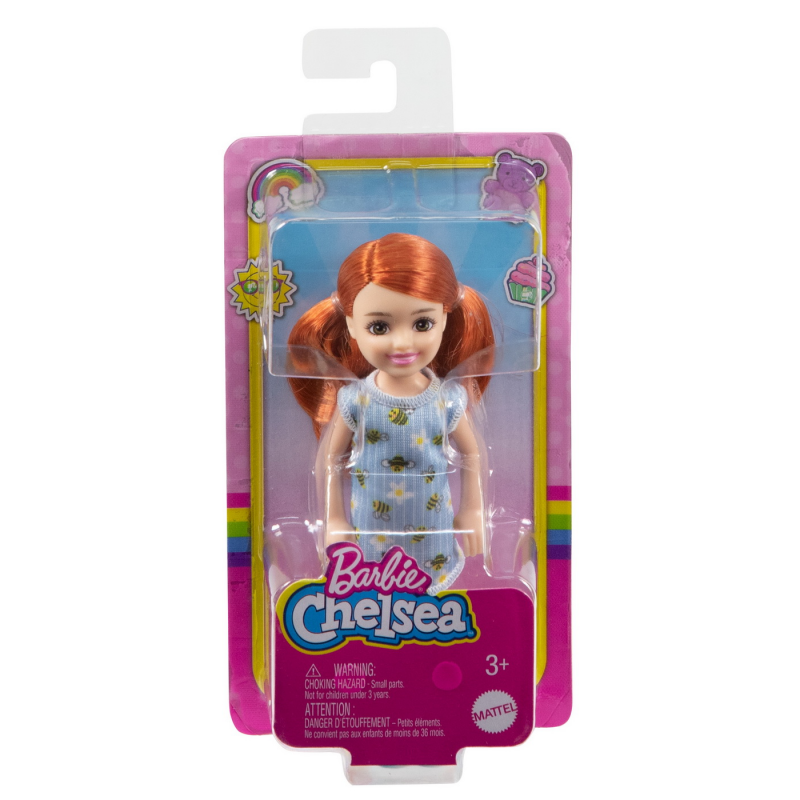 Barbie papusa Chelsea roscata cu codite