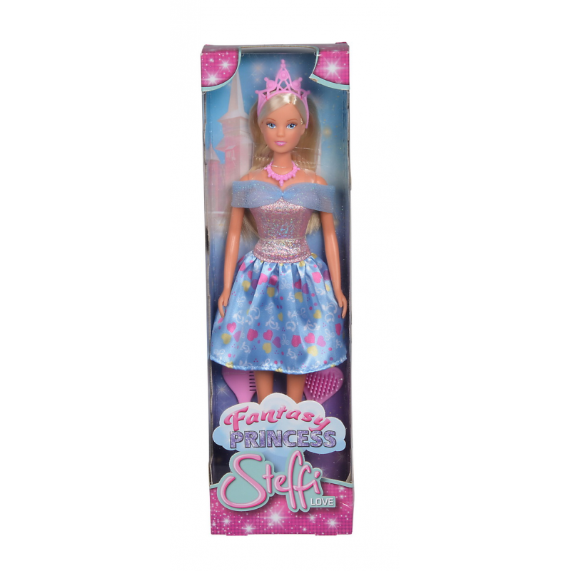 Papusa Steffi fantasy Princess cu rochita bleu