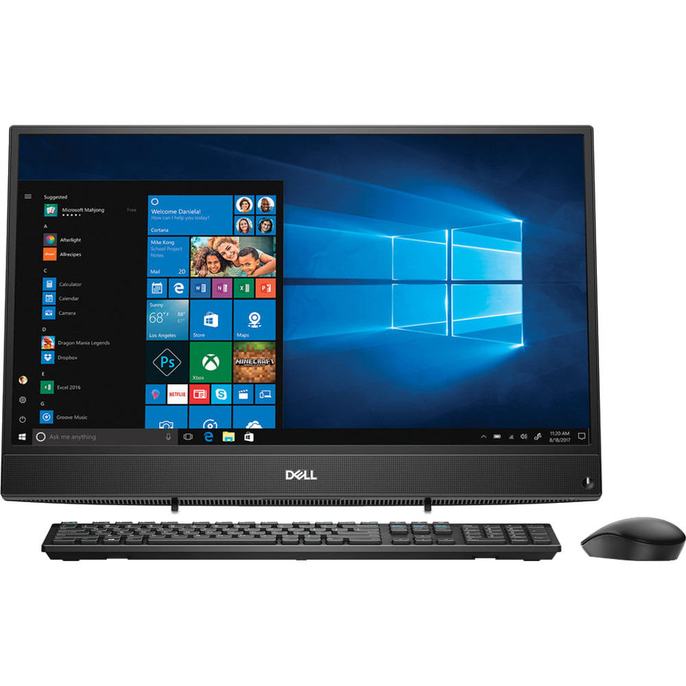 Sistem Desktop PC All-In-One Dell Inspiron 3477, 23.8" Full HD, Intel&#174; Core&trade; i3-7130U, 4GB DDR4, HDD 1TB, Intel&#174; HD Graphics, Windows 10 Home