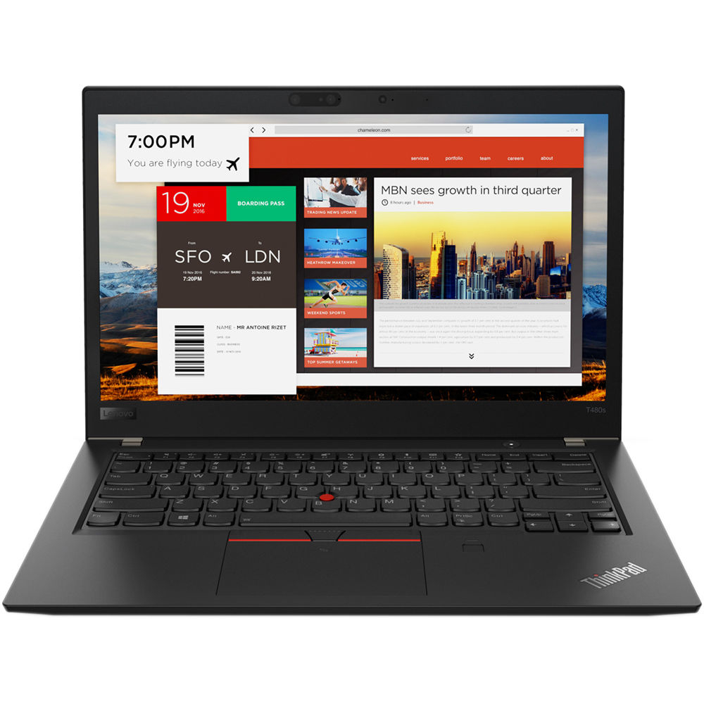 Laptop Lenovo ThinkPad T480s, Intel Core i7-8550U, 16GB DDR4, SSD 1TB, Intel HD Graphics, Windows 10 Pro