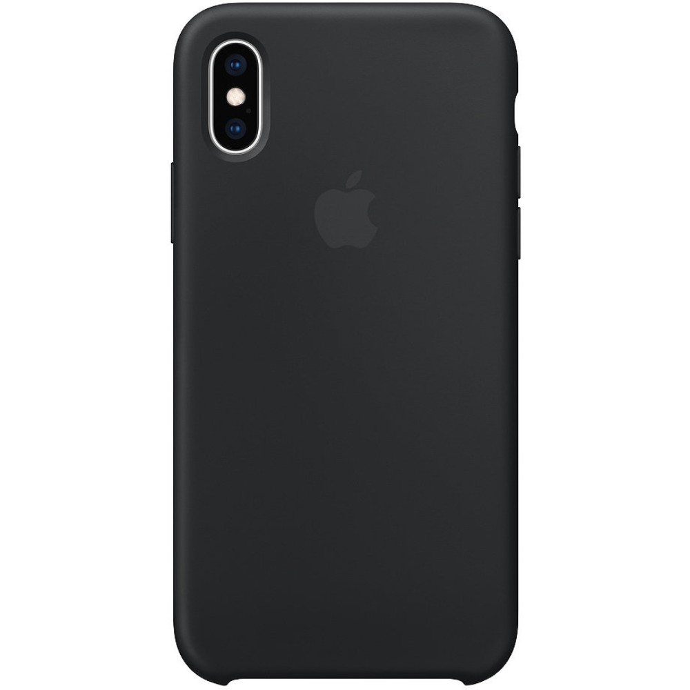 Carcasa de protectie Apple MRW72ZM/A Silicone pentru iPhone Xs, Negru