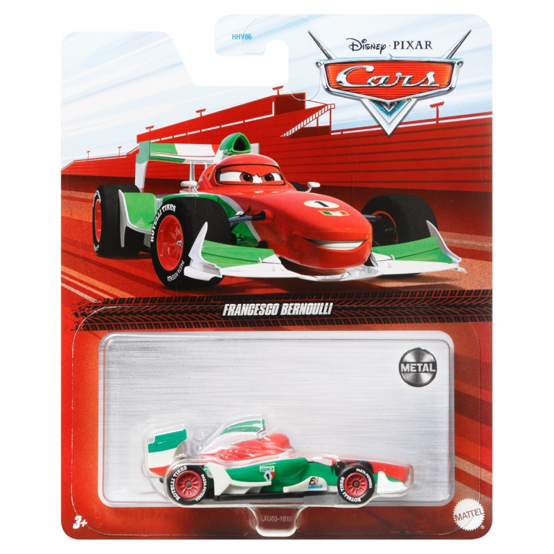 Masinuta metalica Cars 3 personajul Francesco Bernoulli