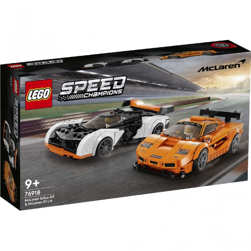 LEGO® Speed Champions - McLaren Solus GT si McLaren F1 LM 76918, 581 piese