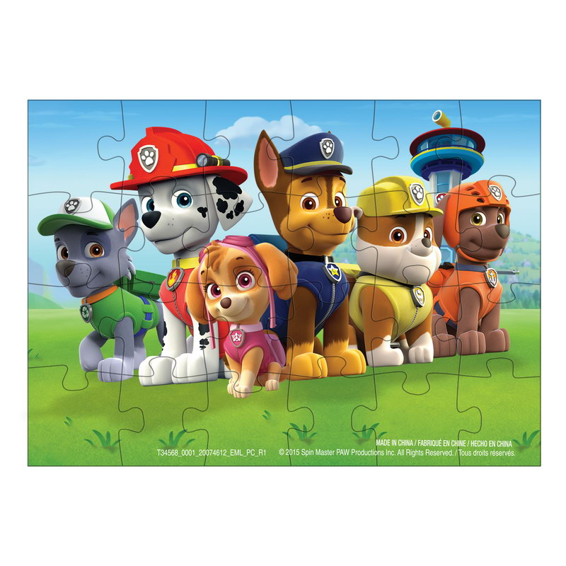 Puzzle 3D Patrula Catelusilor in cutie de metal 24 piese