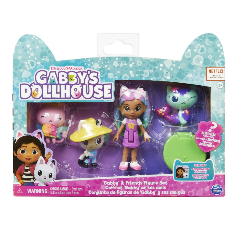 Set Gabby\'s Dollhouse - Gabby curcubeu si prietenii ei