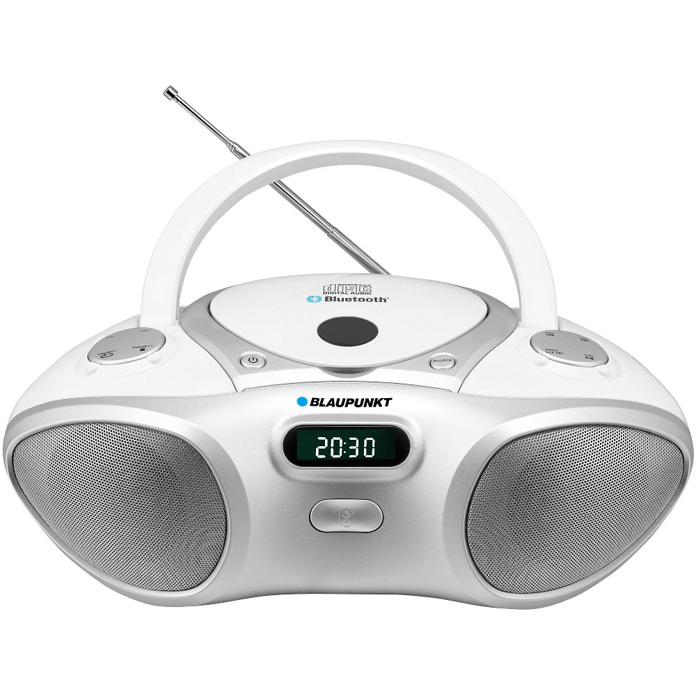 Microsistem audio Blaupunkt BB8BT, FM, CD, Bluetooth, Alb