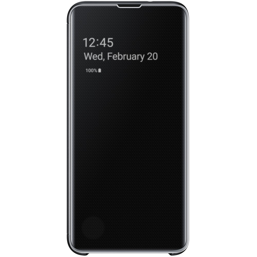 Husa Samsung Clear View pentru Galaxy S10e, Negru