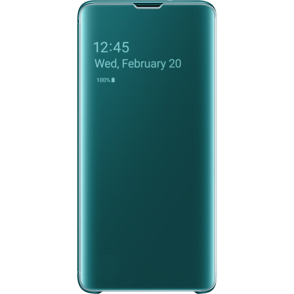 Husa Samsung Clear View pentru Galaxy S10, Verde