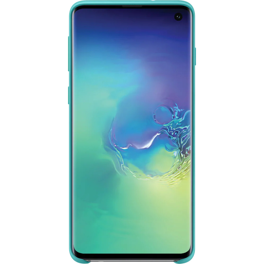 Carcasa de protectie Samsung Silicone pentru Galaxy S10, Verde