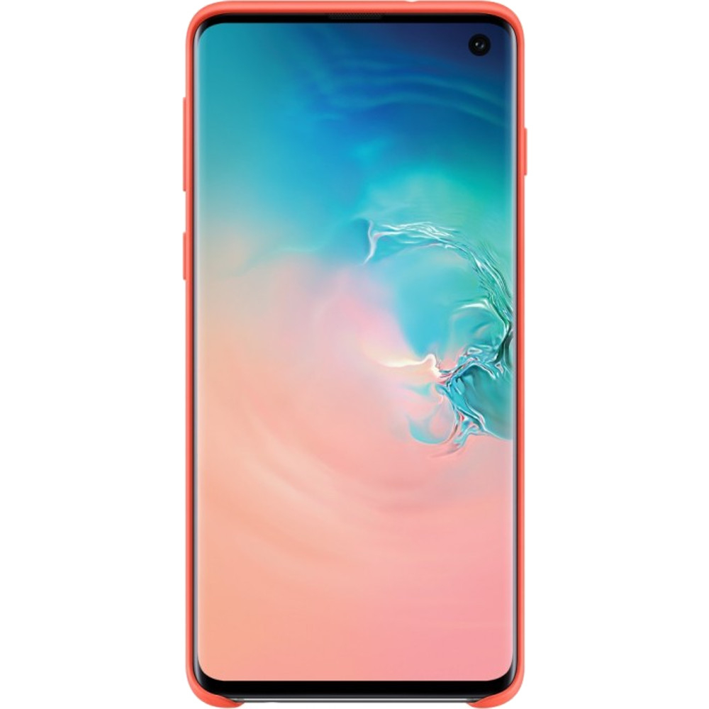 Carcasa de protectie Samsung Silicone pentru Galaxy S10, Roz