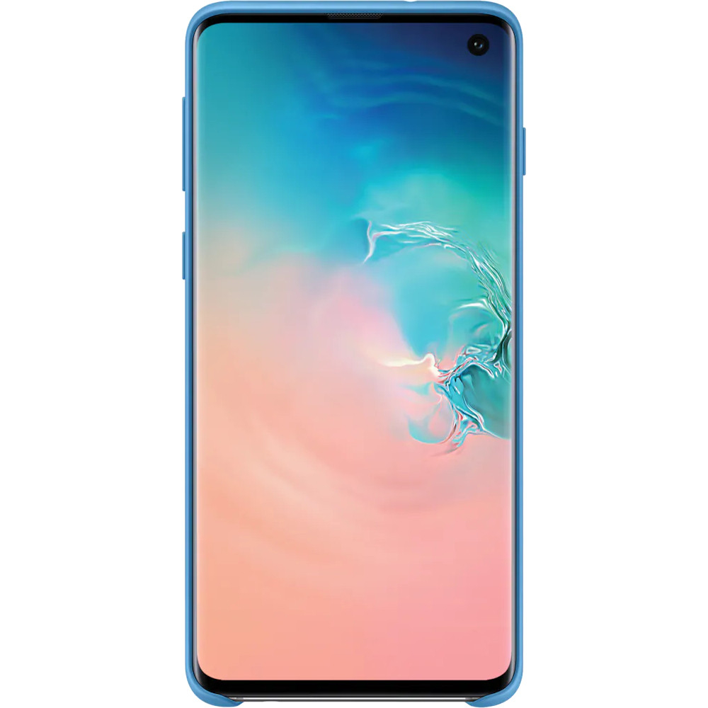 Carcasa de protectie Samsung Silicone pentru Galaxy S10, Albastru