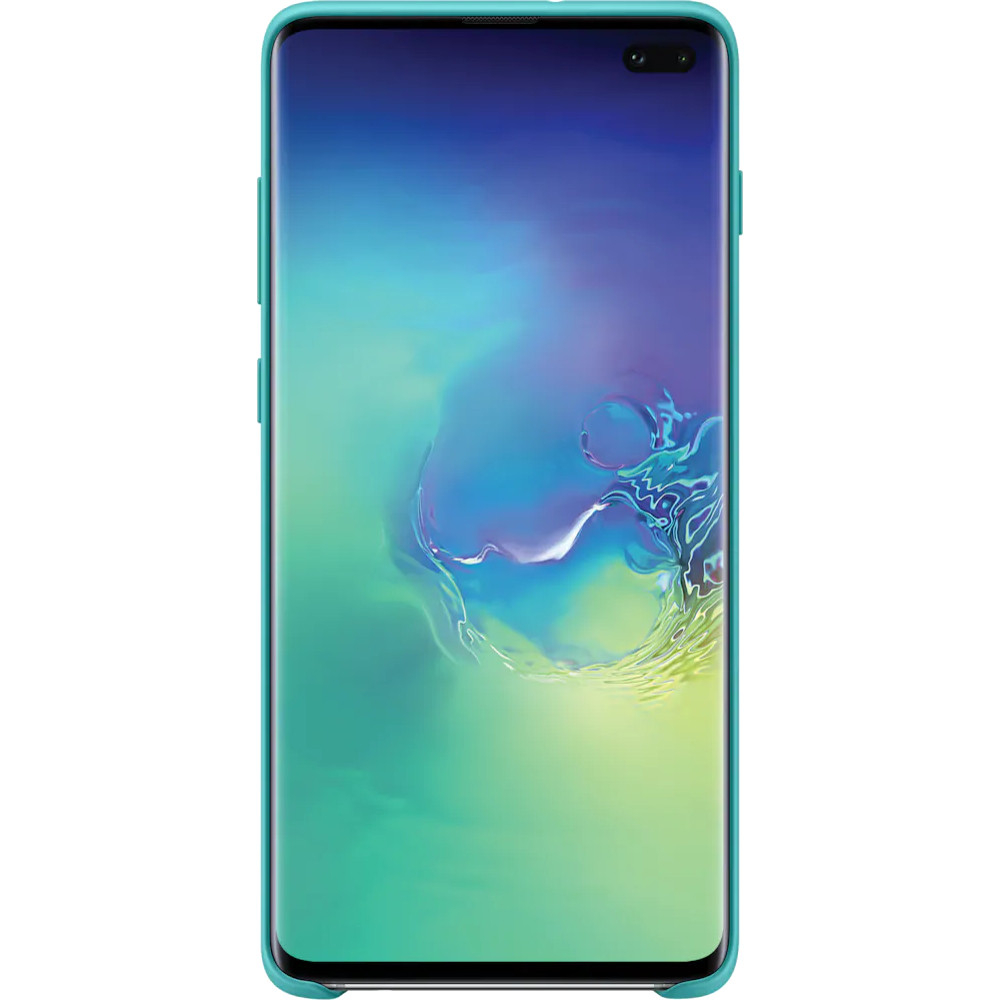 Carcasa de protectie Samsung Silicone pentru Galaxy S10 Plus, Verde