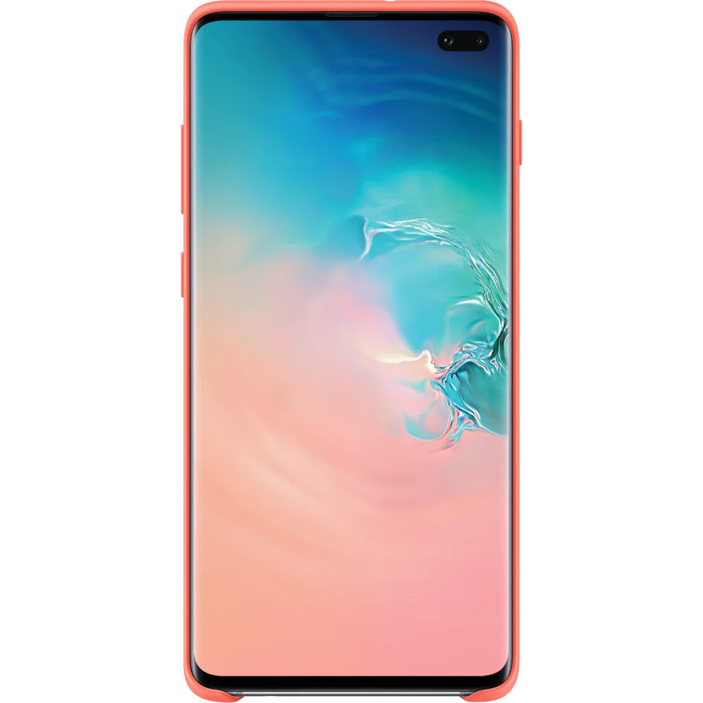 Carcasa de protectie Samsung Silicone pentru Galaxy S10 Plus, Roz