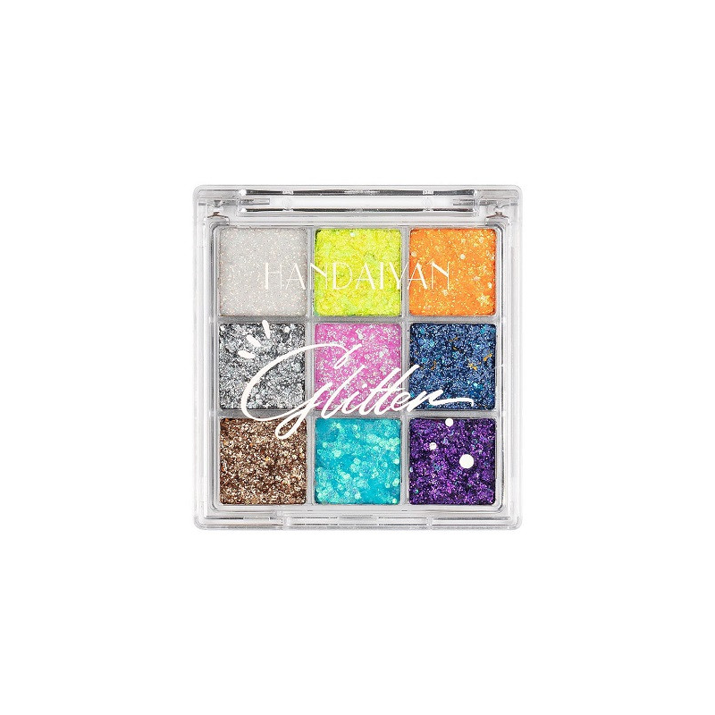 Trusa Fard Glitter, Handaiyan, 9 culori, 01