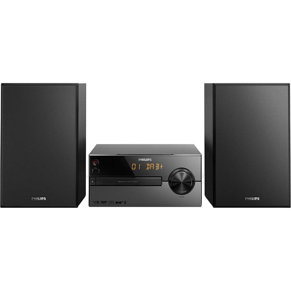 Microsistem audio Philips BTB2515/12, CD, MP3, FM, DAB+, USB, Bluetooth, 15W, Negru