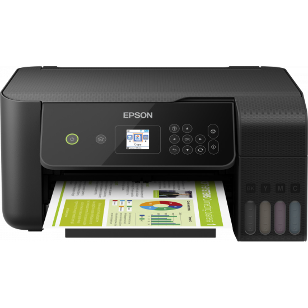 Multifunctional inkjet color Epson EcoTank L3160, A4, Wi-Fi, Negru