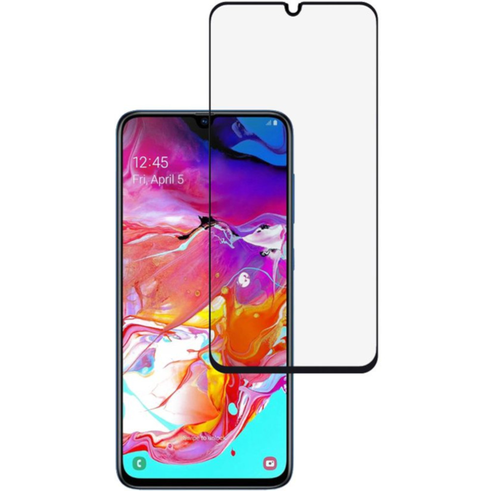 Folie sticla securizata Tellur Full Glue pentru Galaxy A70, Negru